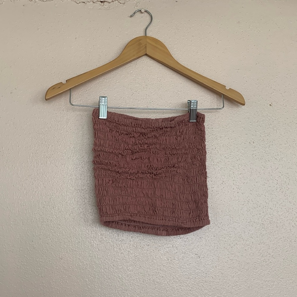 Tube Top Dusty Pink Elastic One size 100% Rayon